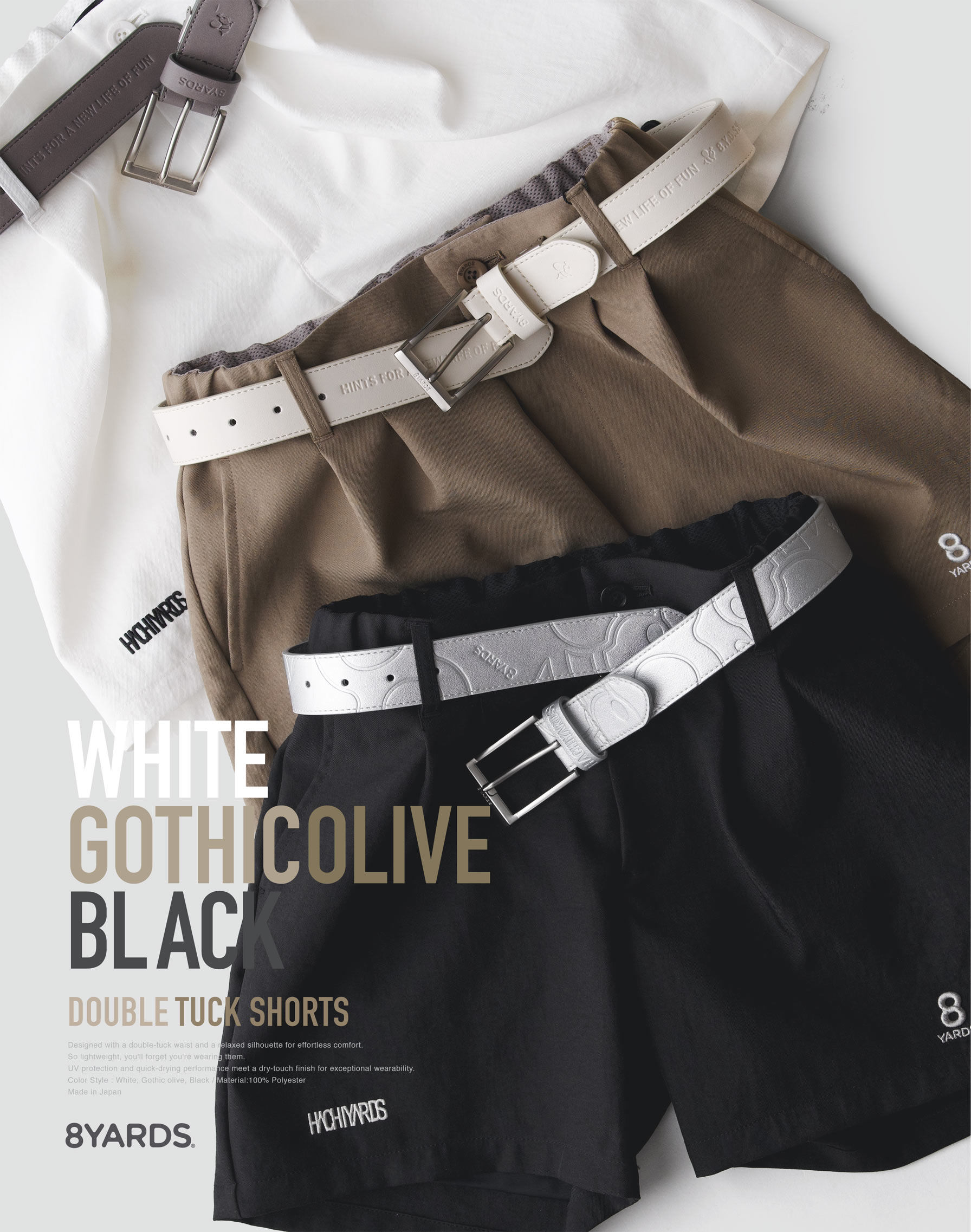 8YARDS | Double Tuck Shorts