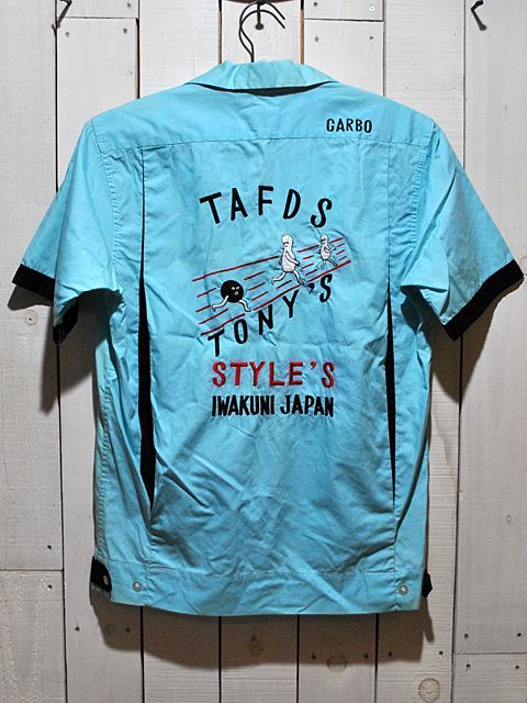 1960s【TONY'S】刺繍スーベニアボーリングシャツ IWAKUNI JAPAN - 古着