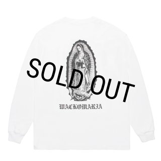 WACKO MARIA/WASHED HEAVY WEIGHT LONG SLEEVE T-SHIRT（WHITE