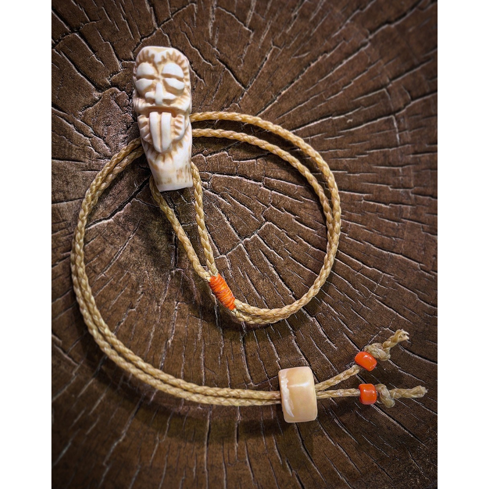 ボーンカービング鯨歯TIKI WL-367 | Ocean's Bone Carvings