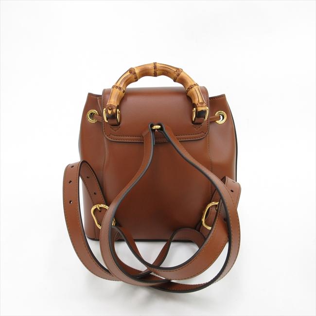 GUCCI(グッチ) バンブー バックパック リュック 702101 茶 ブラウン