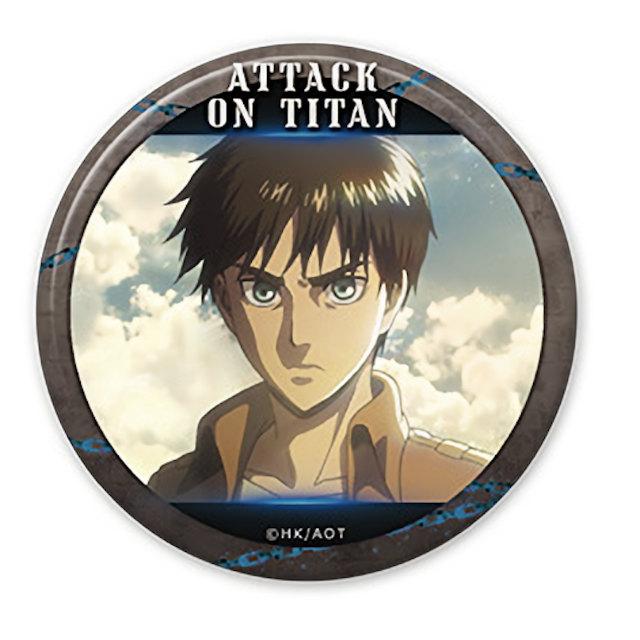 エレン・イェーガー(正面)】進撃の巨人 トレーディング缶バッジ