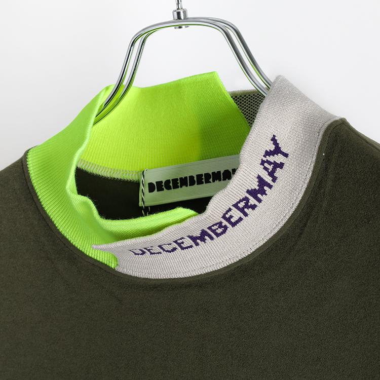 ディセンバーメイ ゴルフ モックシャツ メンズ 長袖 ハイネック 吸湿