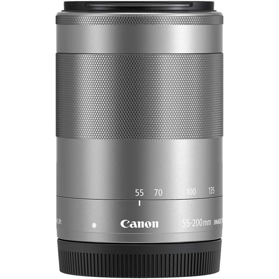 EF-M Canon EF-M55-200mm F4.5-6.3 IS STM シルバー キヤノン 望遠