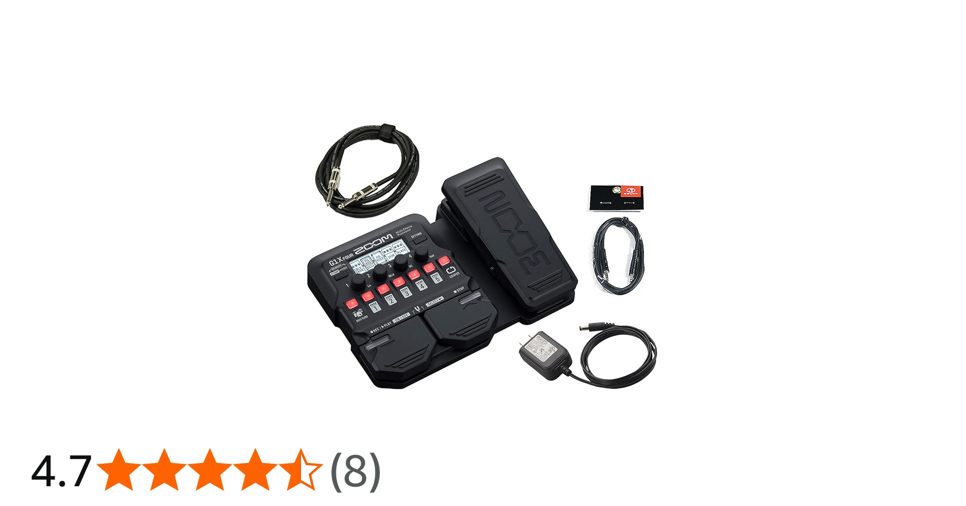 Amazon | ZOOM / G1X FOUR 完璧セット -純正ACアダプター、ギター用