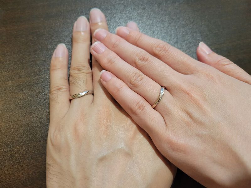 コンビネーションかつウェーブしていて、シンプル過ぎないデザインに