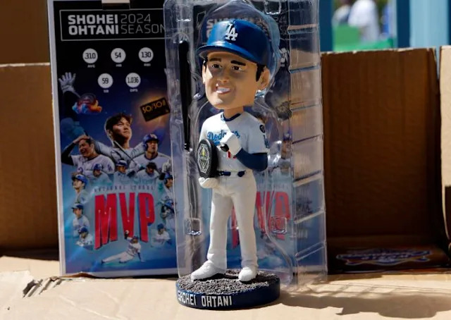 Shohei Ohtani MVP bobbleheads were free at Dodger Stadium. Now