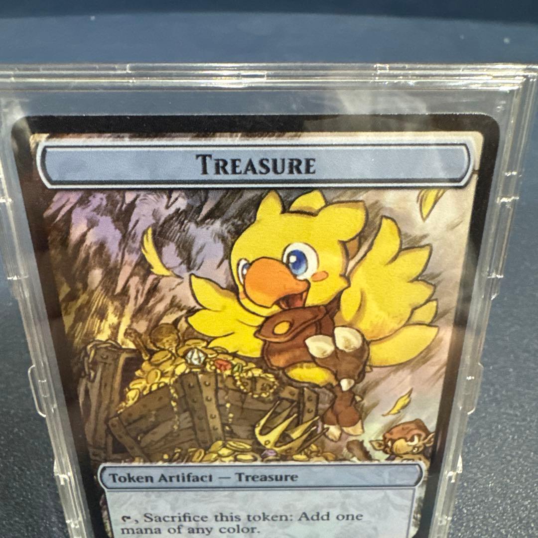正規品 英語版 MTG ステンレストークン チョコボ 宝物 FF マジック大戦