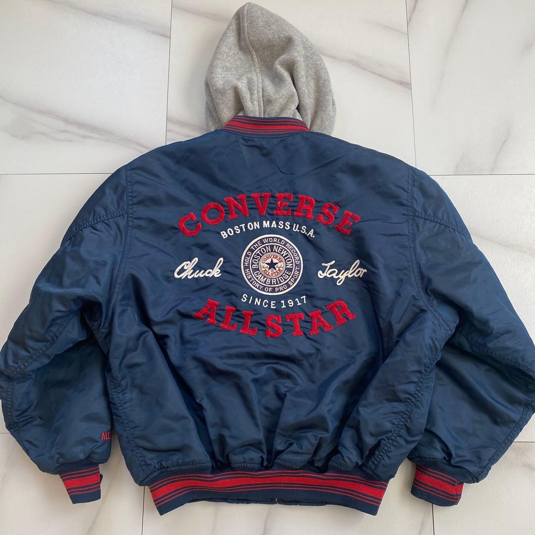 希少 vintage ALL STAR コンバース 2way ジャケット フード 90's vintage ALL STAR コンバース 2way ジャケット - メルカリ