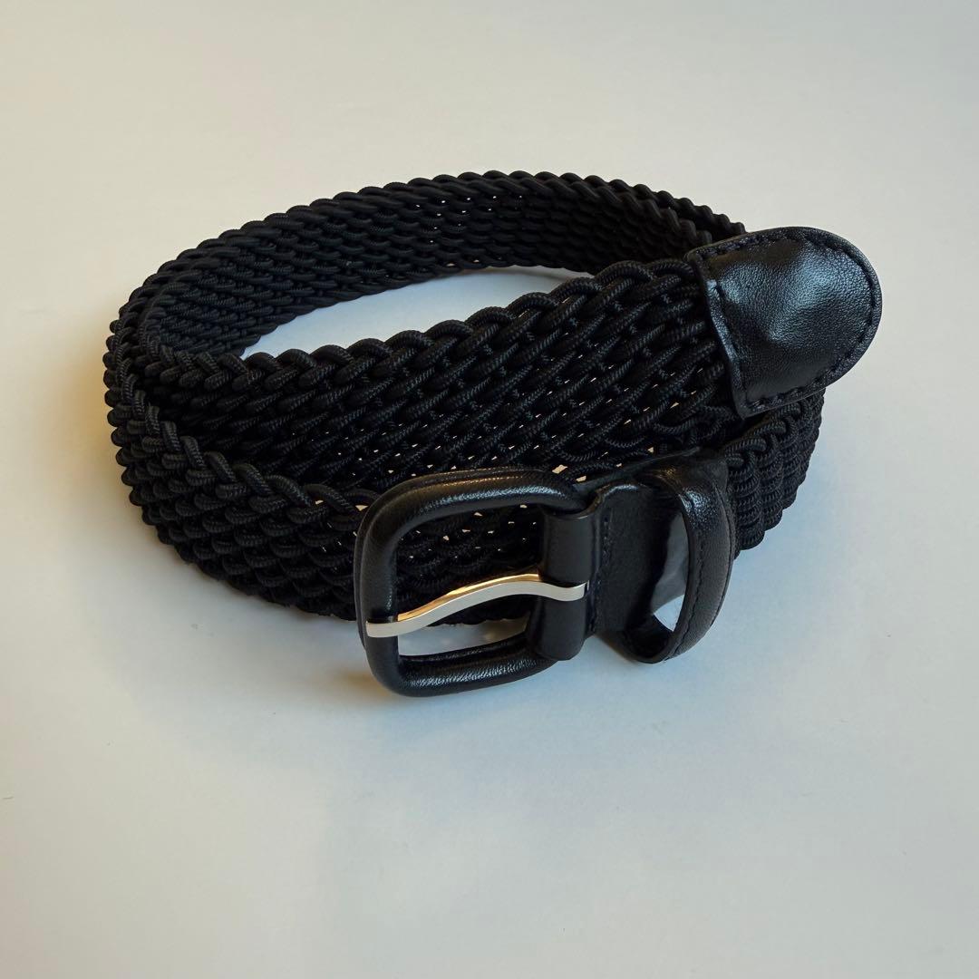 LAIGLON L'AIGLONレグロン 革巻きエラスティックメッシュベルト85