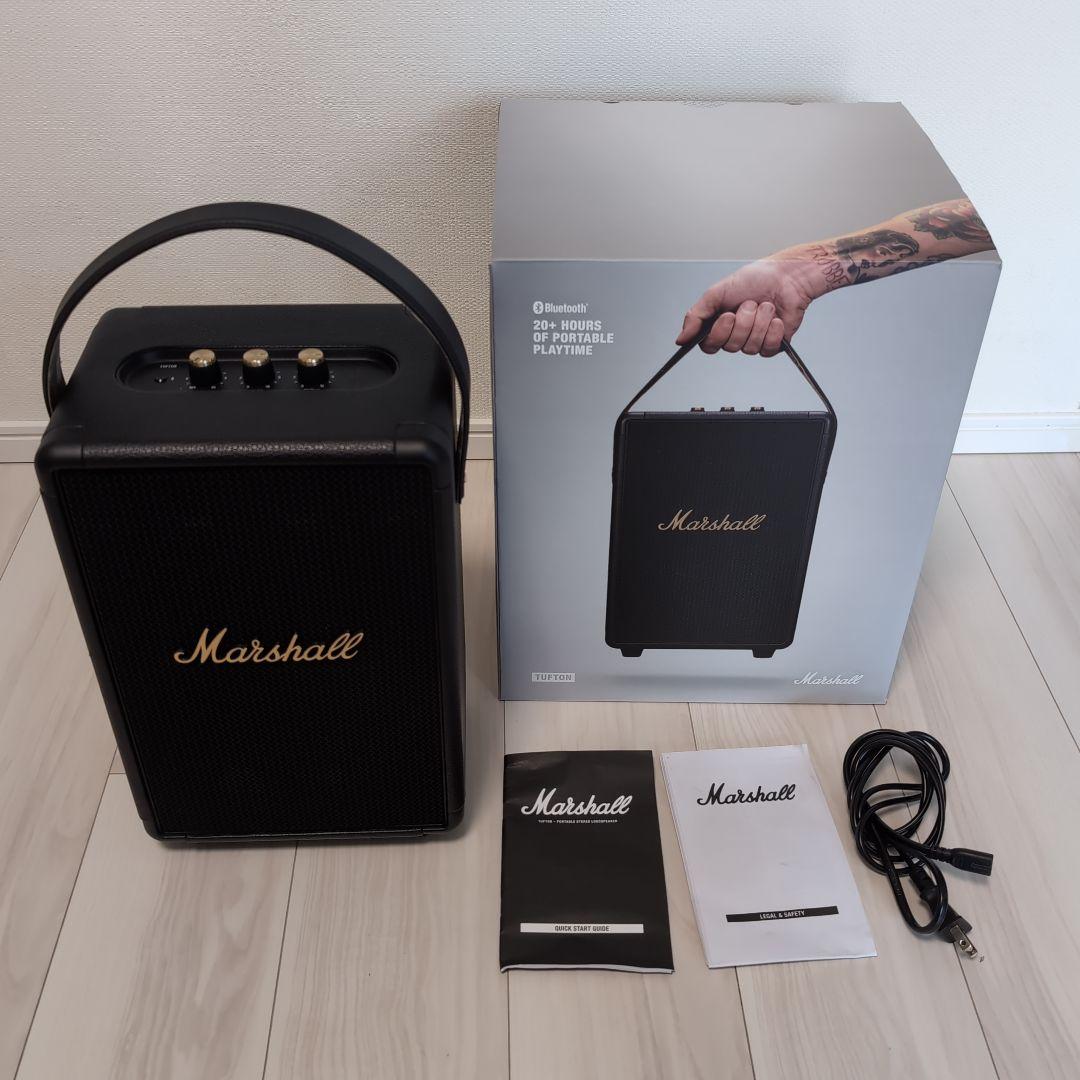 スピーカー・ウーファー Marshall TUFTON BLACK AND BRASS Tufton Black and Brass - ポータブルスピーカー | Marshall.com