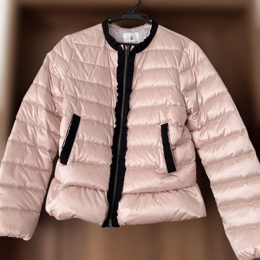 LANVIN en Bleu ダウンジャケット 38 ピンク未使用 LANVIN en Bleu オレンジピンク ジャケット 38 - メルカリ