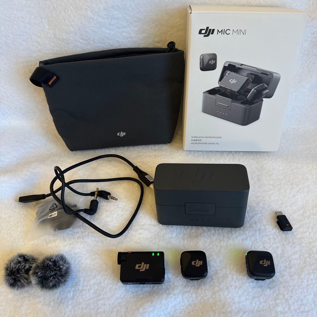 DJI mic mini　2tx + 1rx + 充電ケース Amazon | DJI Mic Mini（2 TX + 1 RX + 充電ケース） ピンマイク