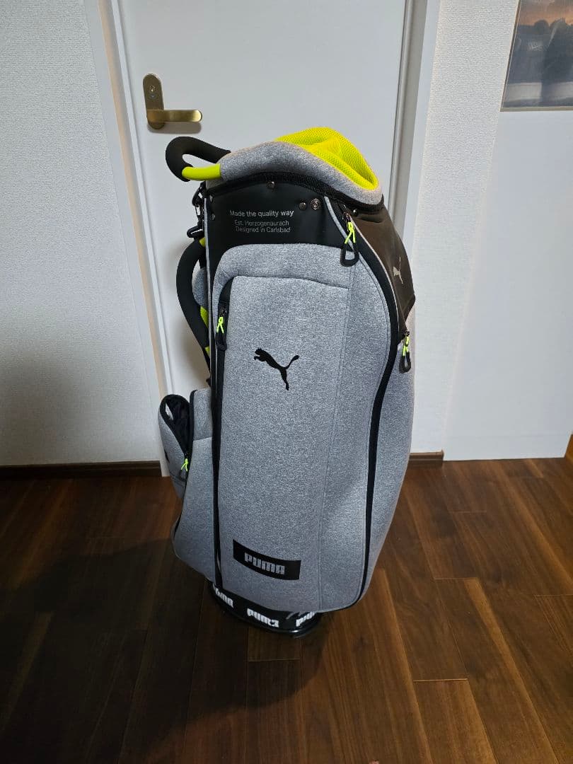 PUMA キャディバッグ グレー/イエロー ゴルフ キャディバッグ コア | PUMA 日本