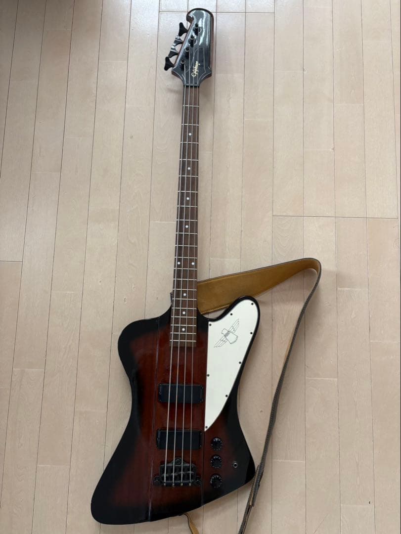 ベース Epiphone Thunderbird Epiphone Rex Brown Thunderbird Electric Bass Guitar - Ebony